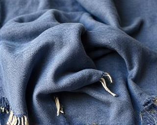 Hand-spun organic linen throw blanket